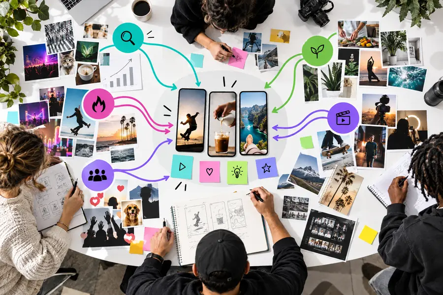Content ideation workflow for TikTok